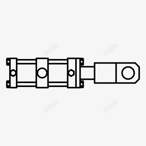 气缸力液压svg_新图网 https://ixintu.com 液压 气缸 压力 工业