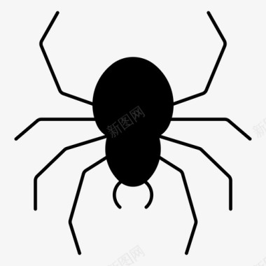 蜘蛛纲节肢动物机器人图标