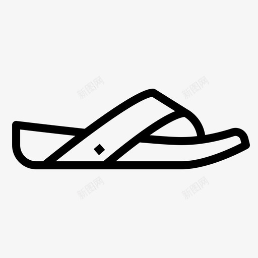 人字拖时尚凉鞋svg_新图网 https://ixintu.com 人字 时尚 凉鞋 夏天 衣服