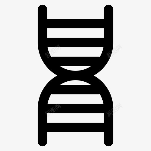 dna生物学健康svg_新图网 https://ixintu.com 生物学 健康 医疗保健 医学 医疗 线图 图标