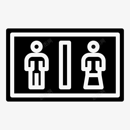 厕所标志浴室男人svg_新图网 https://ixintu.com 标志 厕所 浴室 男人 女人 信号 禁止