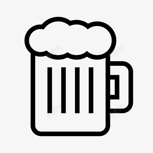 啤酒酒精饮料svg_新图网 https://ixintu.com 饮料 啤酒 酒精 罐子 杯子 食物