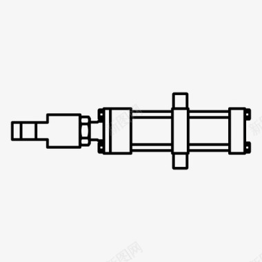 气缸力液压图标