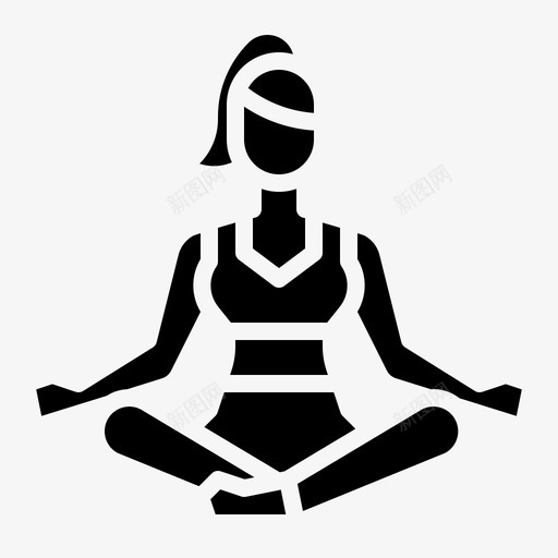 冥想放松健康svg_新图网 https://ixintu.com 放松 冥想 健康 瑜伽 家庭 活动