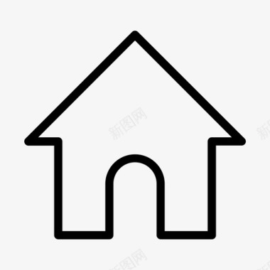 房子建筑物电子商务图标