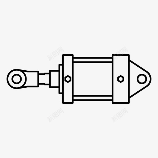 气缸力液压svg_新图网 https://ixintu.com 液压 气缸 压力 工业