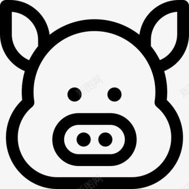 猪肉动物牲畜图标