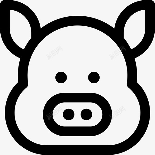 猪肉动物牲畜svg_新图网 https://ixintu.com 猪肉 动物 牲畜 猪猪 养殖