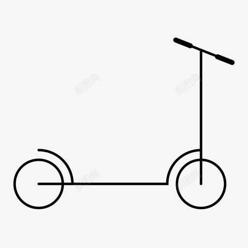 滑板车小孩玩具svg_新图网 https://ixintu.com 滑板车 小孩 玩具 交通工具
