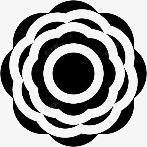 牡丹花植物svg_新图网 https://ixintu.com 牡丹花 花花 植物 固体