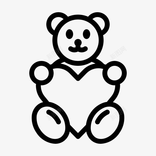 泰迪熊童年可爱svg_新图网 https://ixintu.com 泰迪 熊泰迪 熊童年 童年 可爱 礼物 爱浪 浪漫 母亲节 大纲