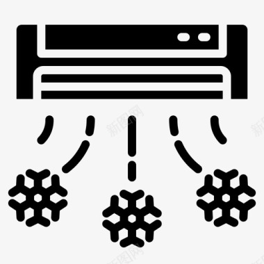 空调暖气清爽图标