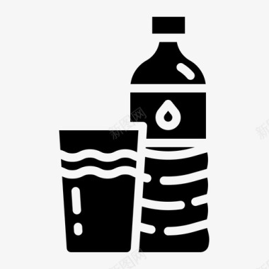 水瓶子饮用水图标