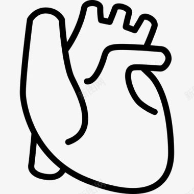 心脏心脏病学人体器官图标