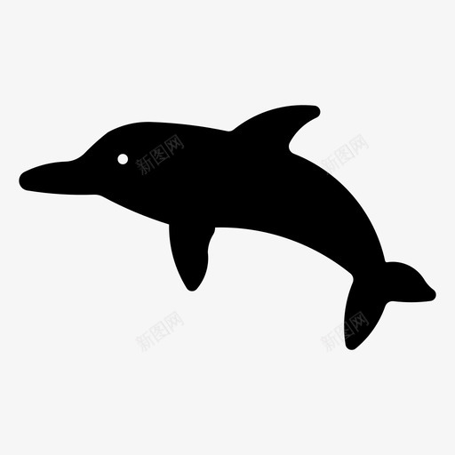 宽吻海豚跳跃海洋svg_新图网 https://ixintu.com 宽吻 海豚 跳跃 海洋 动物