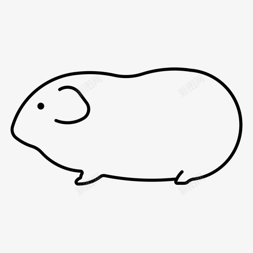 豚鼠动物野生svg_新图网 https://ixintu.com 豚鼠 动物 野生