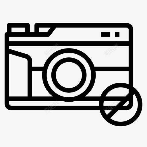 没有照片相机禁止svg_新图网 https://ixintu.com 没有 照片 相机 禁止 信号 博物馆 轮廓