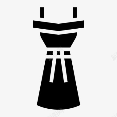 连衣裙衣服女图标