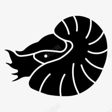 鹦鹉螺动物海图标