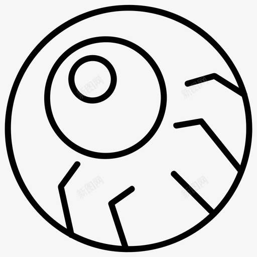 眼球万圣节恐怖svg_新图网 https://ixintu.com 眼球 万圣节 恐怖 第卷