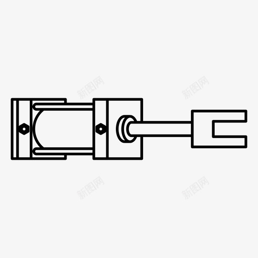 气缸力液压svg_新图网 https://ixintu.com 液压 气缸 压力 工业