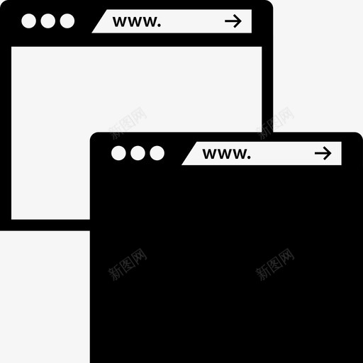 堆栈窗口internet1图示符svg_新图网 https://ixintu.com 堆栈 窗口 图示