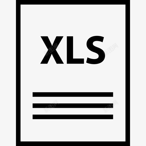xls文件电子表格行svg_新图网 https://ixintu.com 文件 电子 电子表 表格 名称 扩展名 文档 列文 文件名