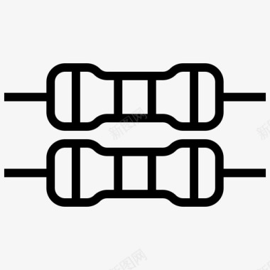 电阻器元件计算机图标
