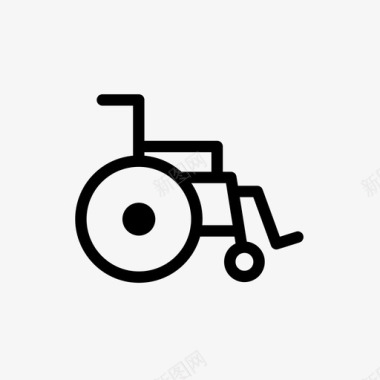 轮椅残疾人移动图标