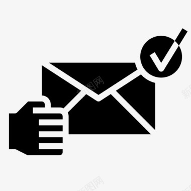 接收邮件通信消息图标
