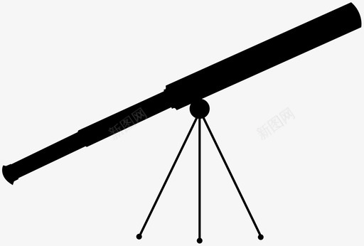 望远镜天文学观察图标