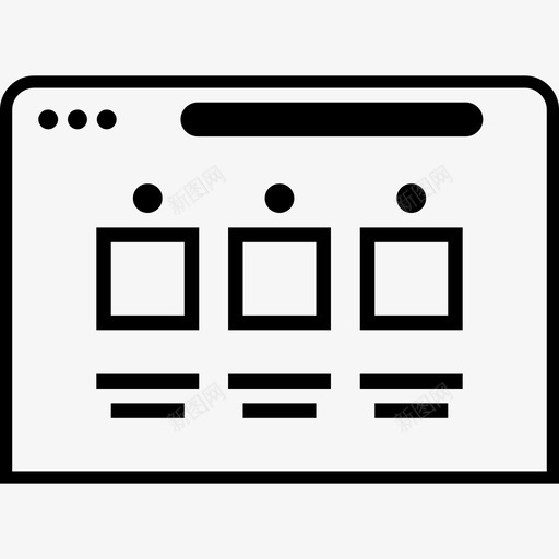 实体模型线框网页补充svg_新图网 https://ixintu.com 线框 实体 模型 浏览器 网页 补充 胶粘 时尚 精致 网格 画廊