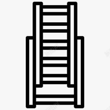 踏步梯施工工具图标
