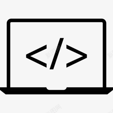 笔记本电脑开发选择方向监控代码图标