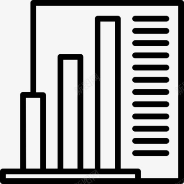 条形图货币表示法图标