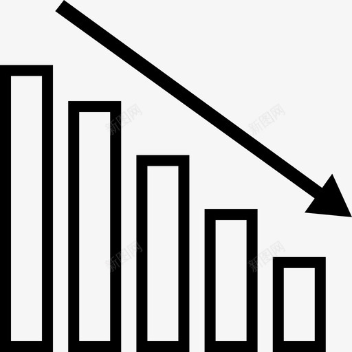 向下横杆联机图形svg_新图网 https://ixintu.com 向下 横杆 业务 联机 图形 移动 数据 图表 箭头 坡度 财务