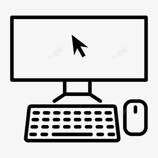 电脑键盘鼠标svg_新图网 https://ixintu.com 电脑 键盘 鼠标 个人 电脑技术 电子设备