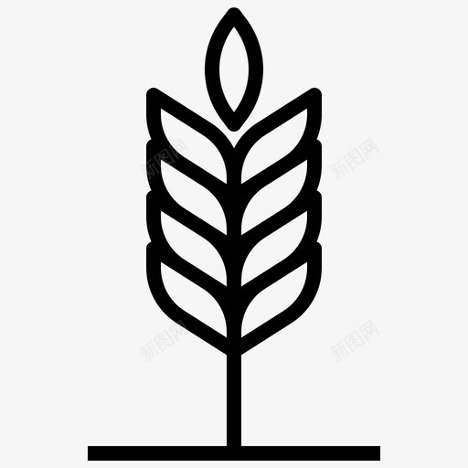 大麦树枝食物svg_新图网 https://ixintu.com 大麦 树枝 食物 叶子 自然 耕作 大纲
