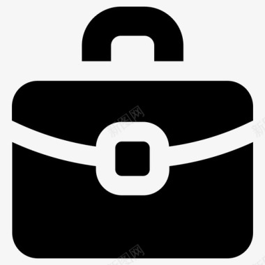 手提箱公文包商务包图标