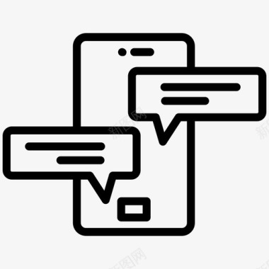 手机泡泡聊天信息图标