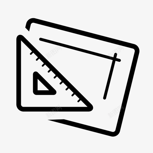 建筑直角工程师svg_新图网 https://ixintu.com 建筑 直角 工程师 制图 设计施工 木工 蓝图