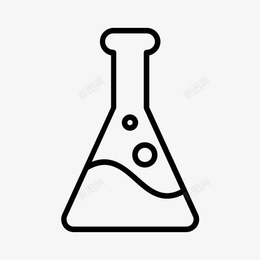 锥形瓶仪器气泡svg_新图网 https://ixintu.com 锥形 仪器 气泡 化学实验 玻璃 实验室 科学