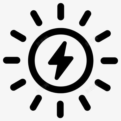 电力能源自然能源svg_新图网 https://ixintu.com 电力 能源 自然 太阳能