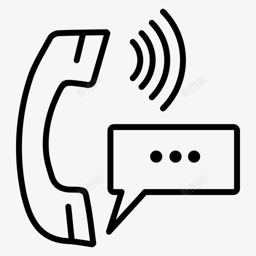 呼叫沟通电话svg_新图网 https://ixintu.com 呼叫 沟通 通电话 支持 电话 客户关系