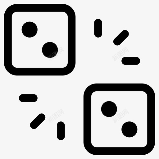 骰子机会骰子2svg_新图网 https://ixintu.com 骰子 机会 概率 双倍