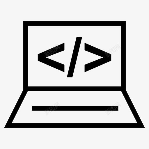 笔记本电脑代码网页开发svg_新图网 https://ixintu.com 笔记本 电脑 代码 网页 开发