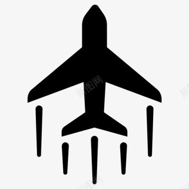 运输空中客车飞机图标