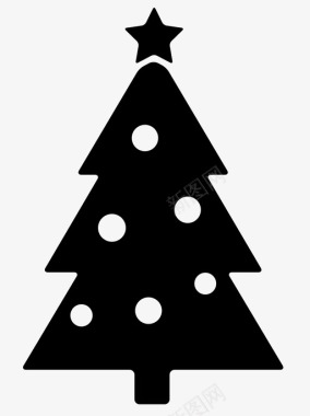 圣诞树圣诞节树图标