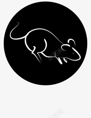 老鼠动物中国图标
