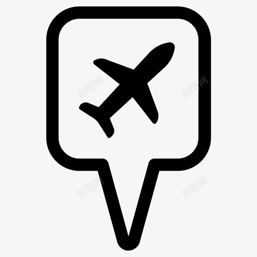 机场目的地航班svg_新图网 https://ixintu.com 机场 目的地 航班 地点 飞机